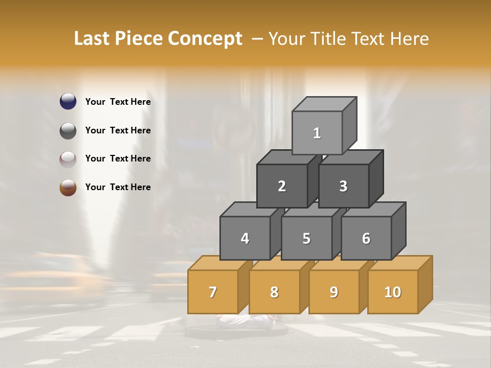 Yoga In Times Square PowerPoint Template