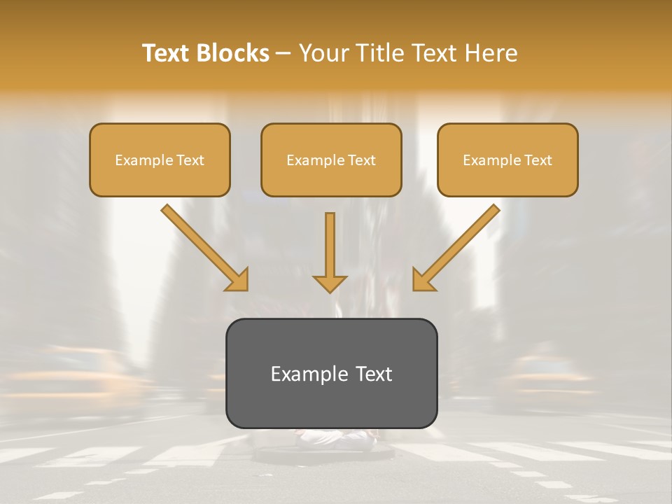 Yoga In Times Square PowerPoint Template