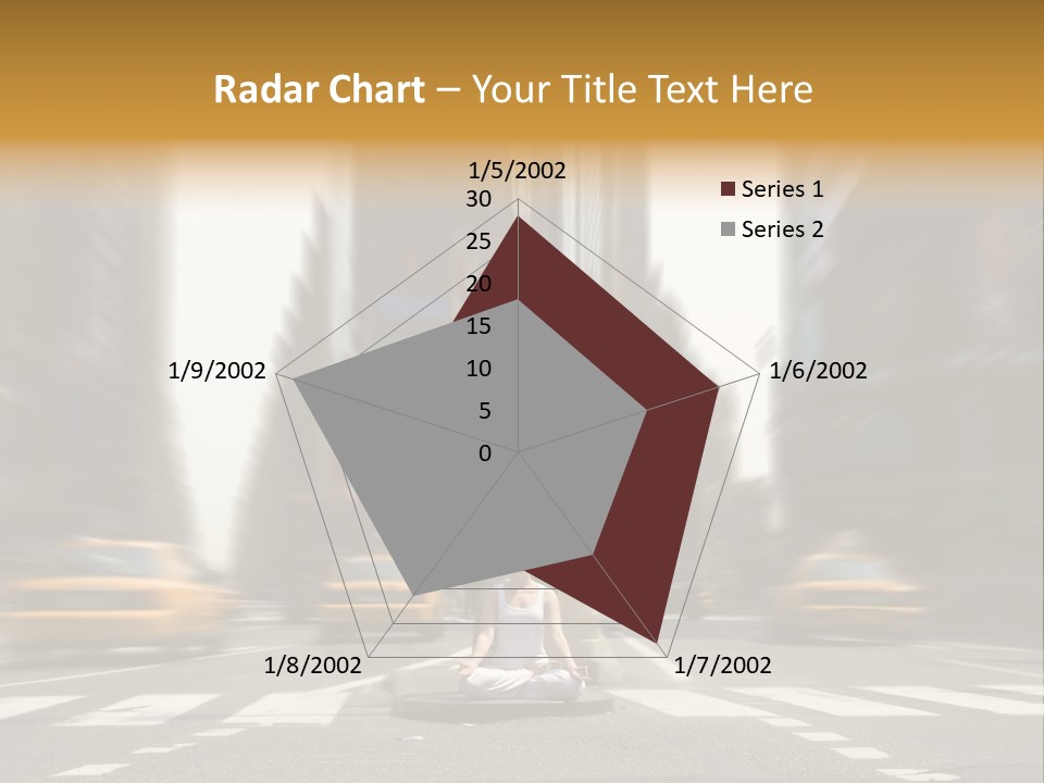 Yoga In Times Square PowerPoint Template