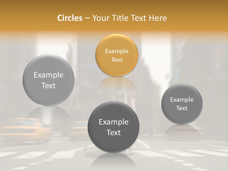 Yoga In Times Square PowerPoint Template
