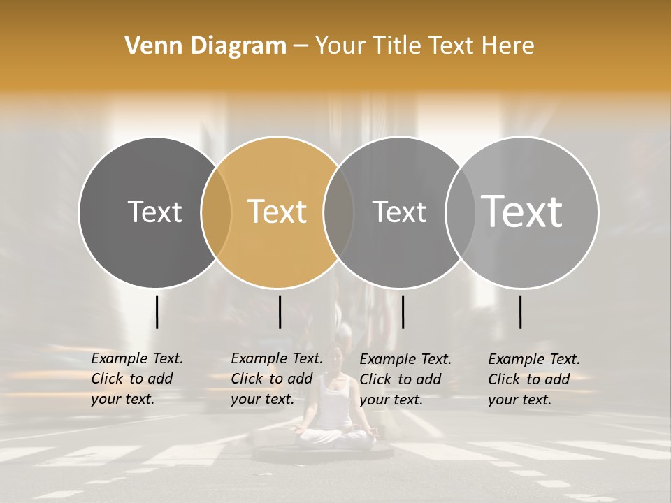 Yoga In Times Square PowerPoint Template