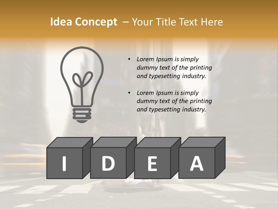 Yoga In Times Square PowerPoint Template