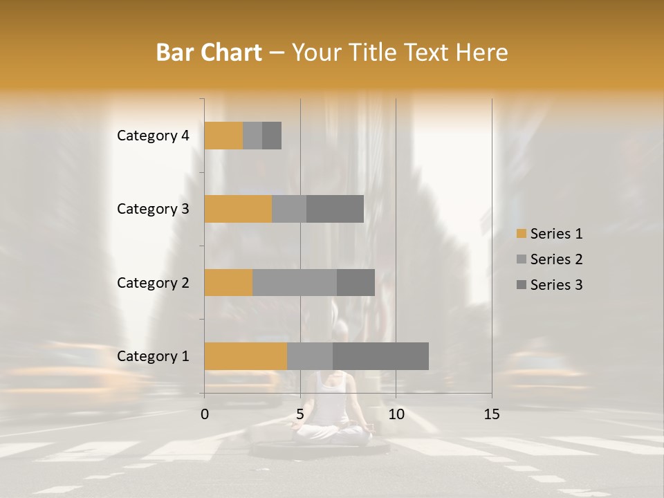 Yoga In Times Square PowerPoint Template