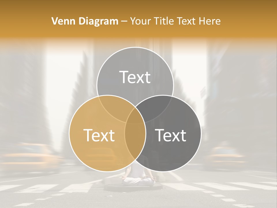 Yoga In Times Square PowerPoint Template