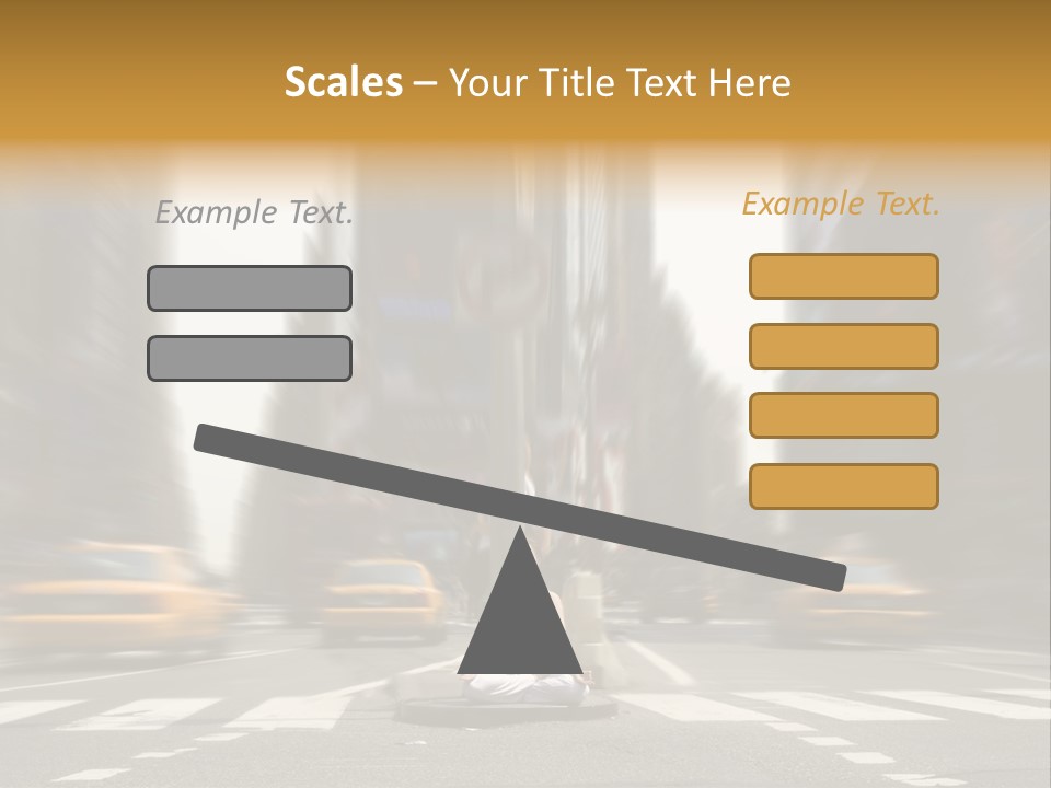 Yoga In Times Square PowerPoint Template