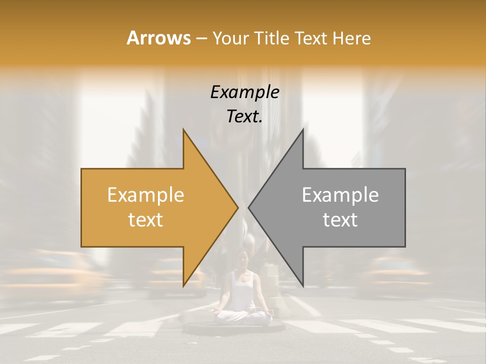 Yoga In Times Square PowerPoint Template