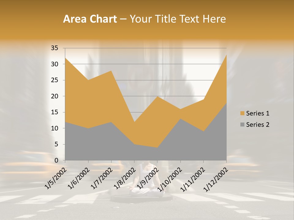 Yoga In Times Square PowerPoint Template