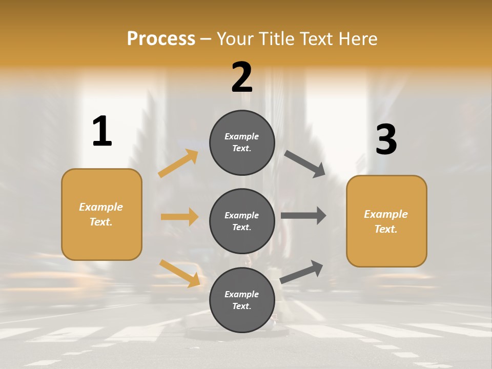 Yoga In Times Square PowerPoint Template