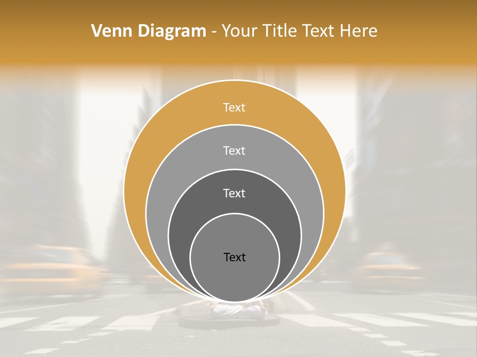 Yoga In Times Square PowerPoint Template