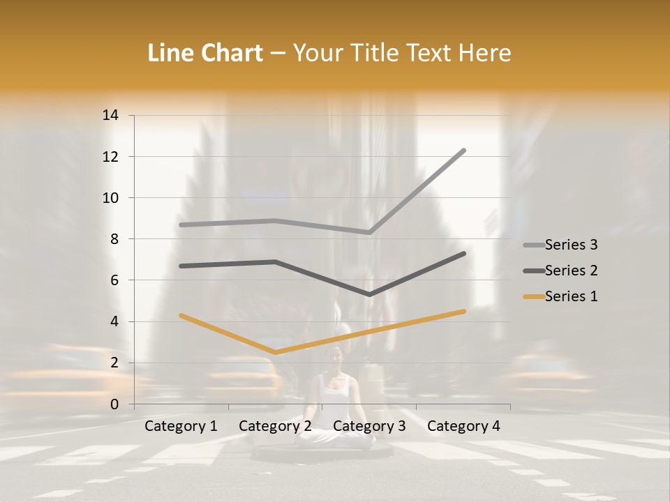 Yoga In Times Square PowerPoint Template
