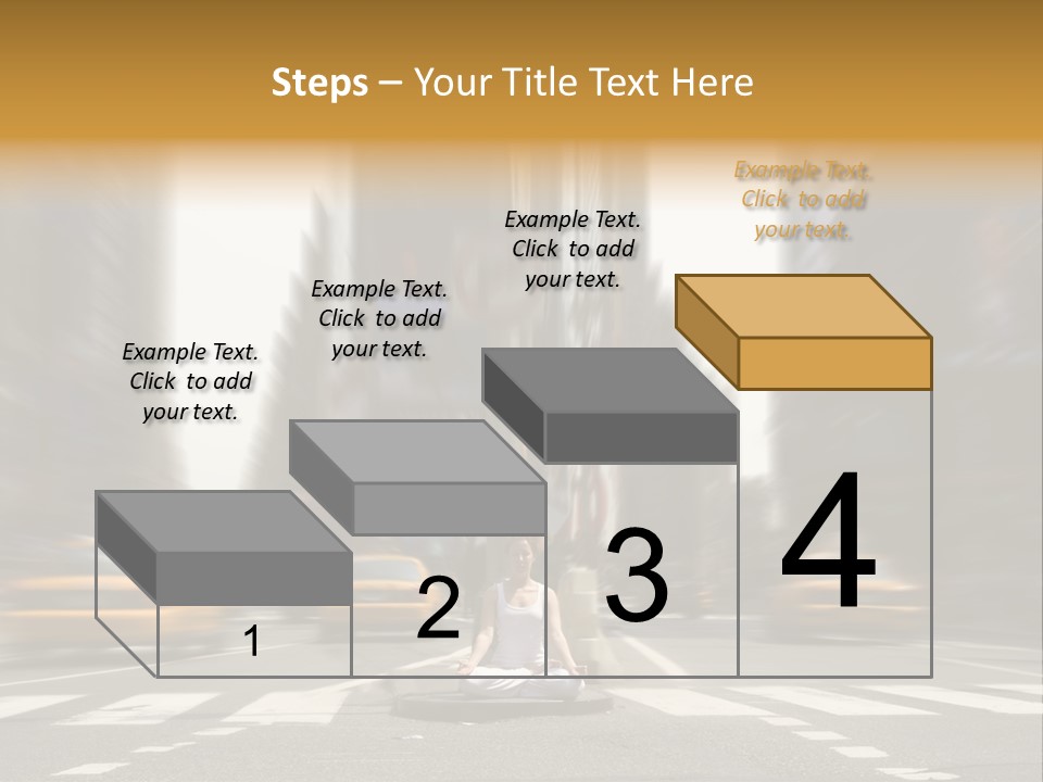 Yoga In Times Square PowerPoint Template