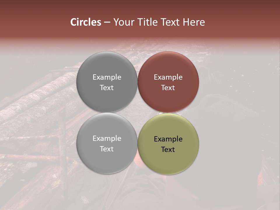 Logging Activity At Canal River PowerPoint Template