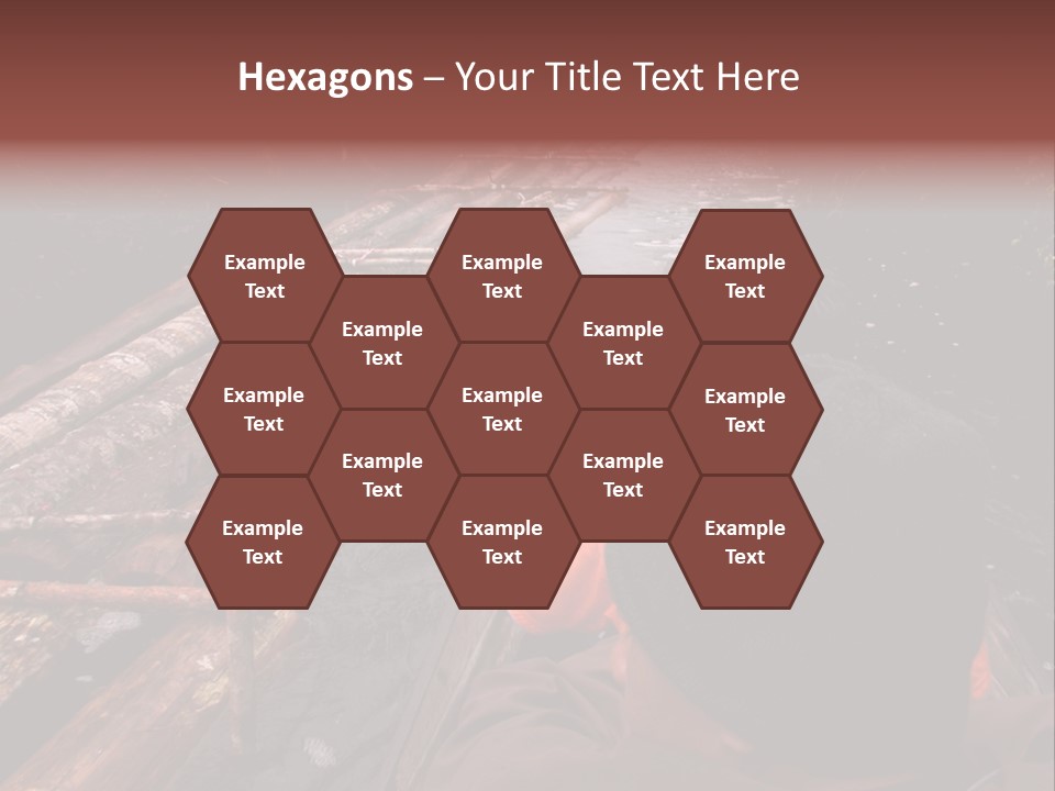 Logging Activity At Canal River PowerPoint Template