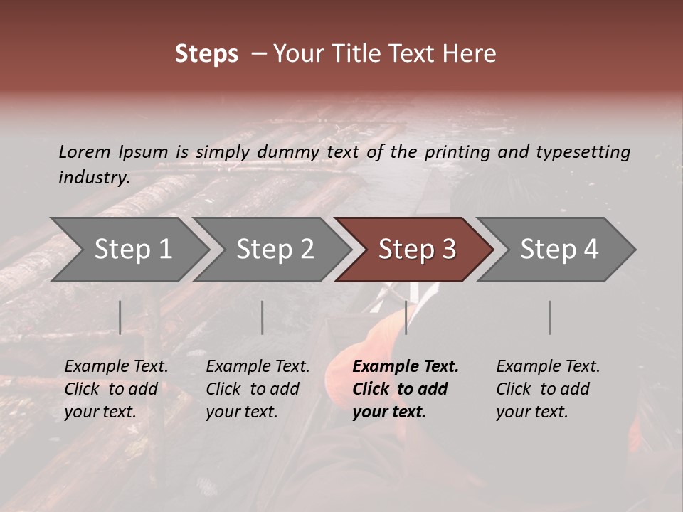 Logging Activity At Canal River PowerPoint Template