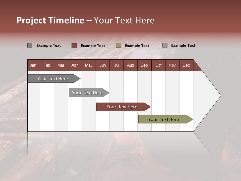 Logging Activity At Canal River PowerPoint Template