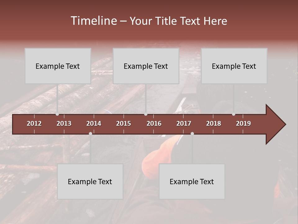 Logging Activity At Canal River PowerPoint Template
