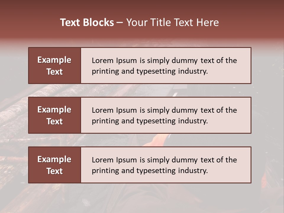 Logging Activity At Canal River PowerPoint Template