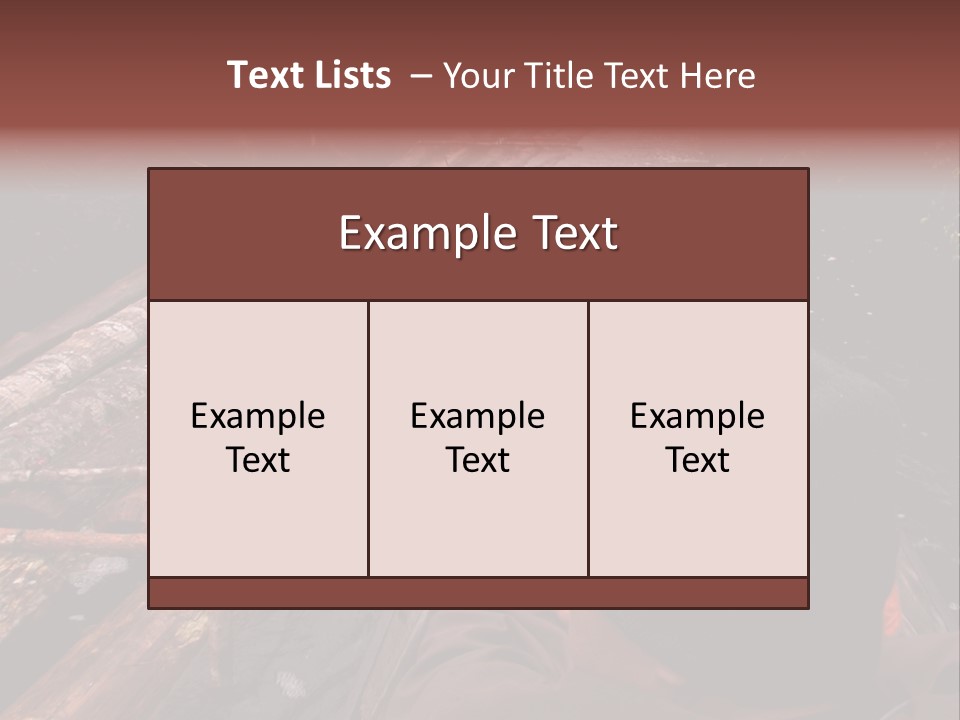 Logging Activity At Canal River PowerPoint Template