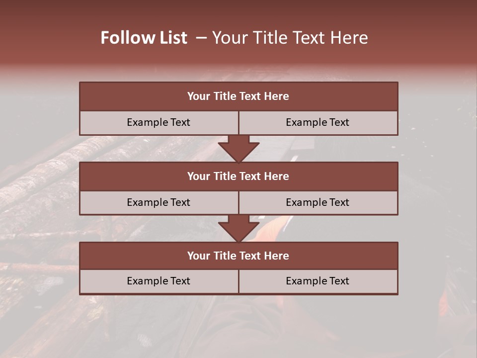 Logging Activity At Canal River PowerPoint Template
