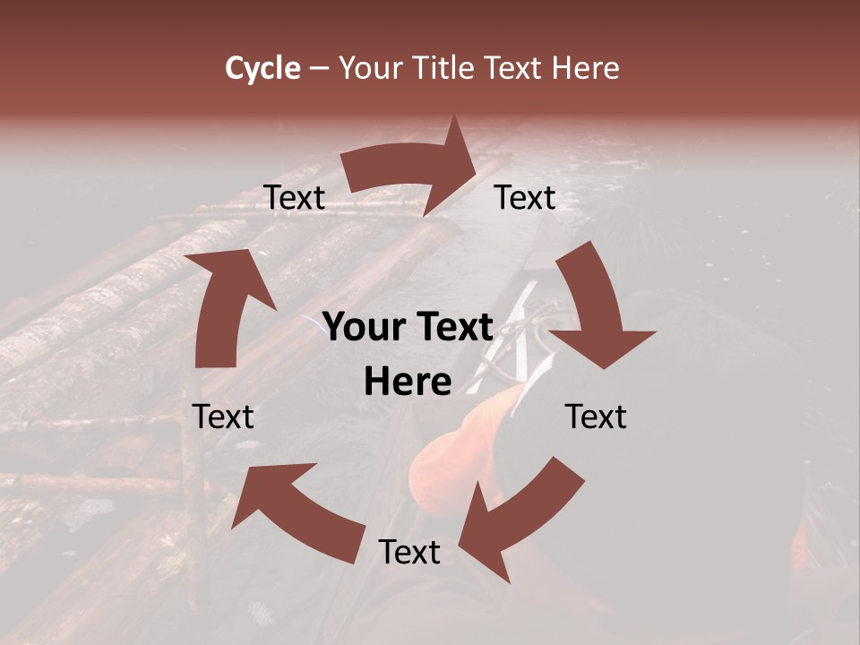 Logging Activity At Canal River PowerPoint Template