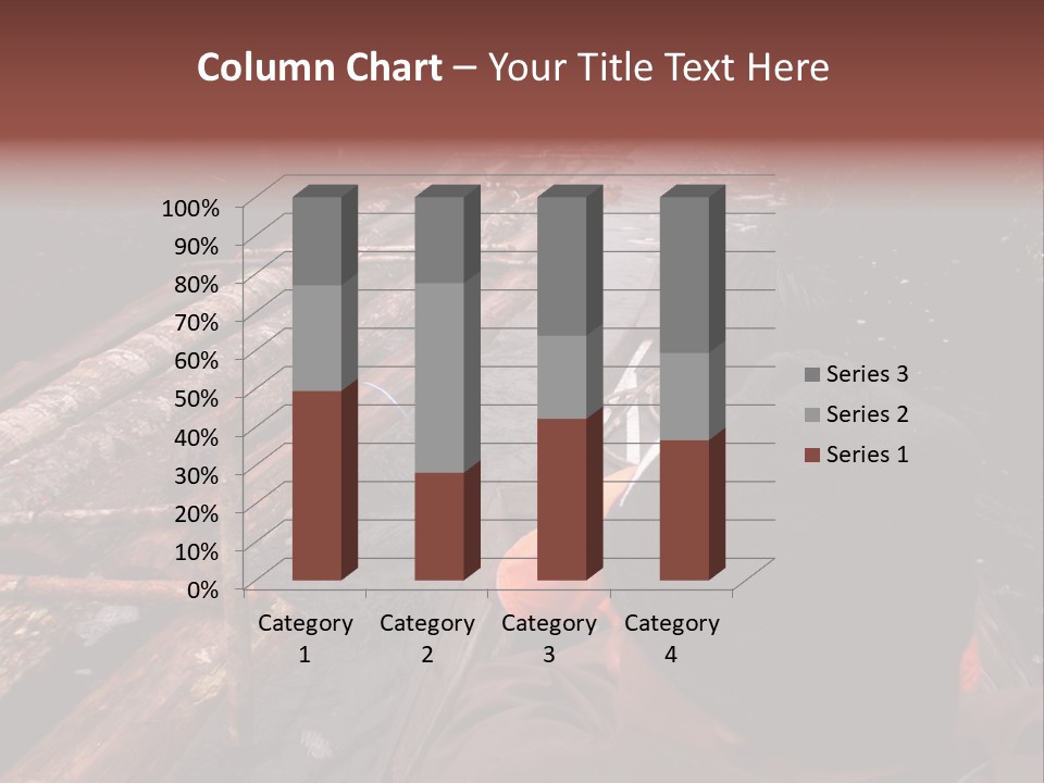 Logging Activity At Canal River PowerPoint Template
