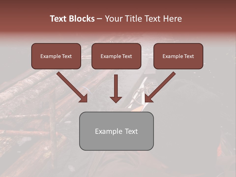 Logging Activity At Canal River PowerPoint Template