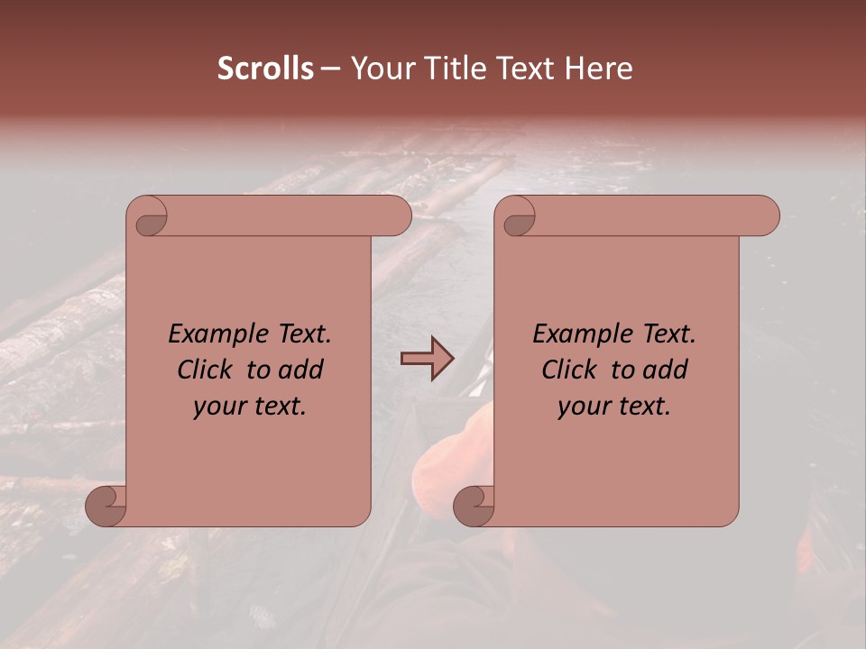 Logging Activity At Canal River PowerPoint Template
