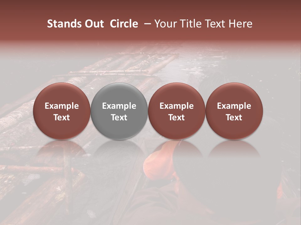 Logging Activity At Canal River PowerPoint Template