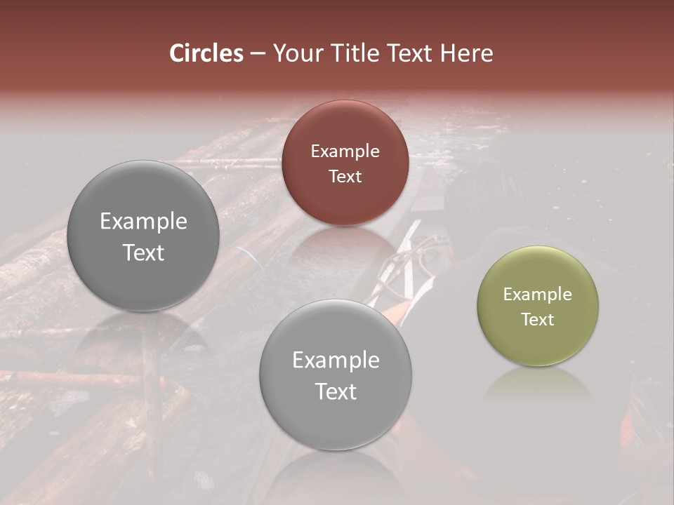 Logging Activity At Canal River PowerPoint Template