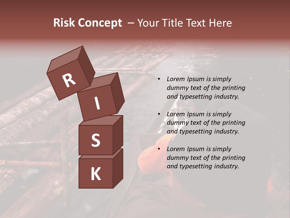 Logging Activity At Canal River PowerPoint Template