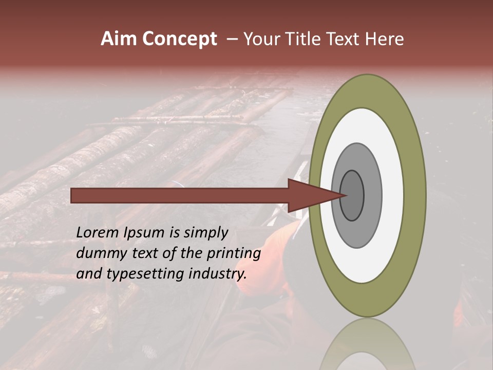 Logging Activity At Canal River PowerPoint Template