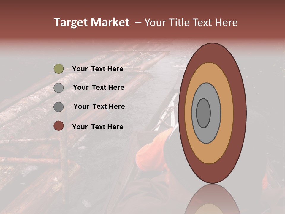 Logging Activity At Canal River PowerPoint Template