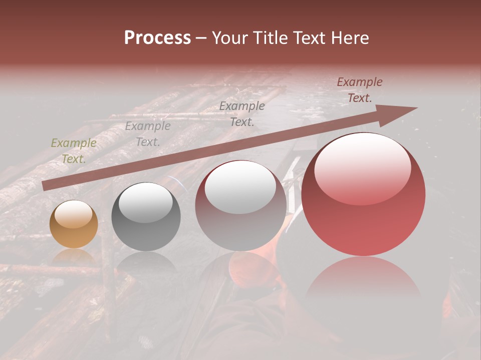 Logging Activity At Canal River PowerPoint Template