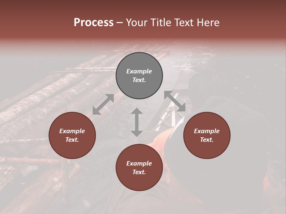 Logging Activity At Canal River PowerPoint Template