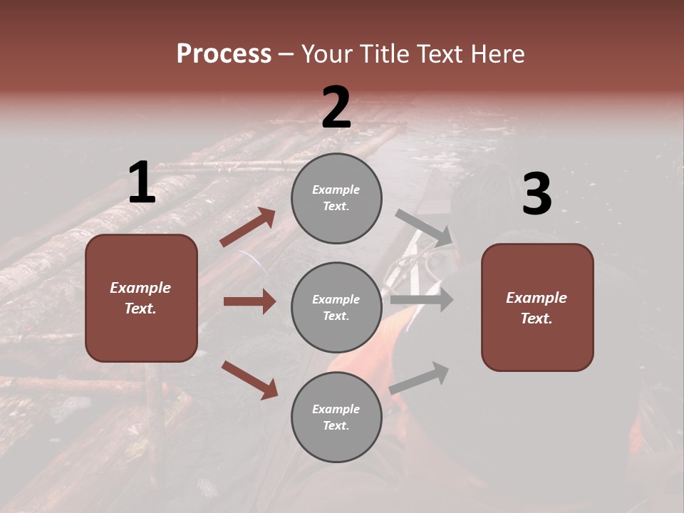 Logging Activity At Canal River PowerPoint Template