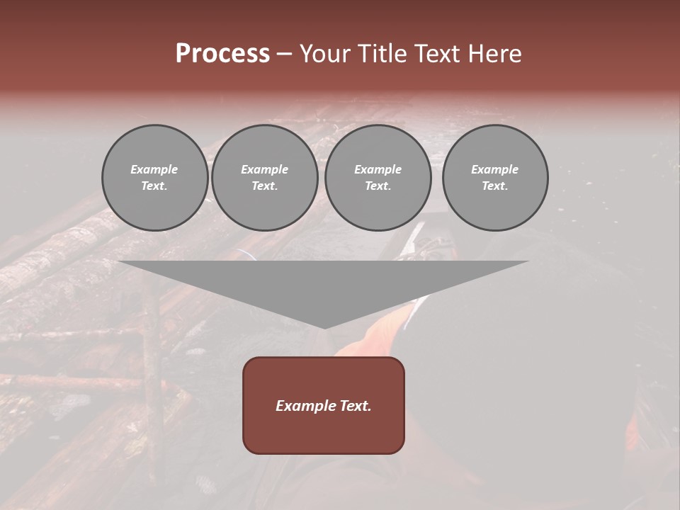 Logging Activity At Canal River PowerPoint Template