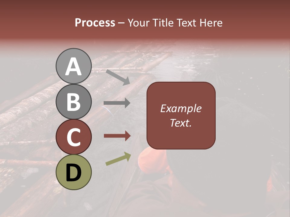 Logging Activity At Canal River PowerPoint Template
