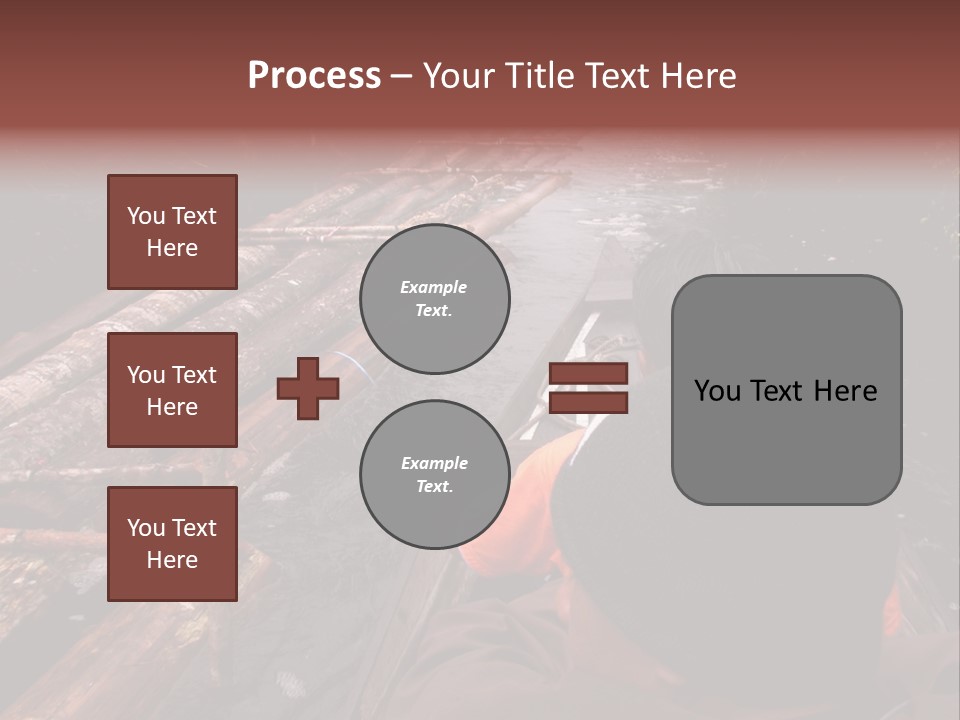Logging Activity At Canal River PowerPoint Template