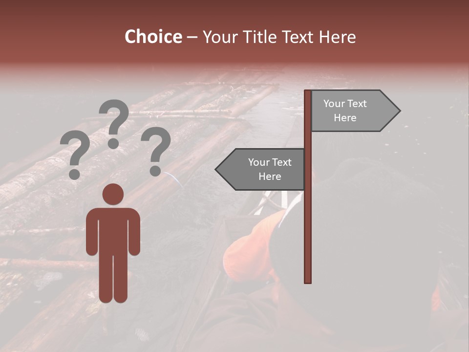 Logging Activity At Canal River PowerPoint Template