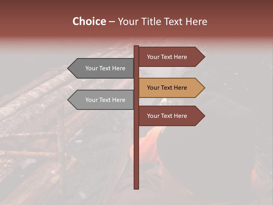 Logging Activity At Canal River PowerPoint Template