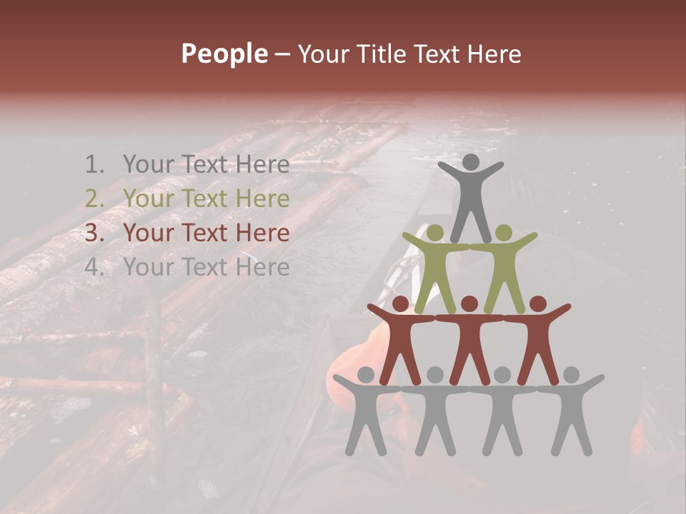 Logging Activity At Canal River PowerPoint Template