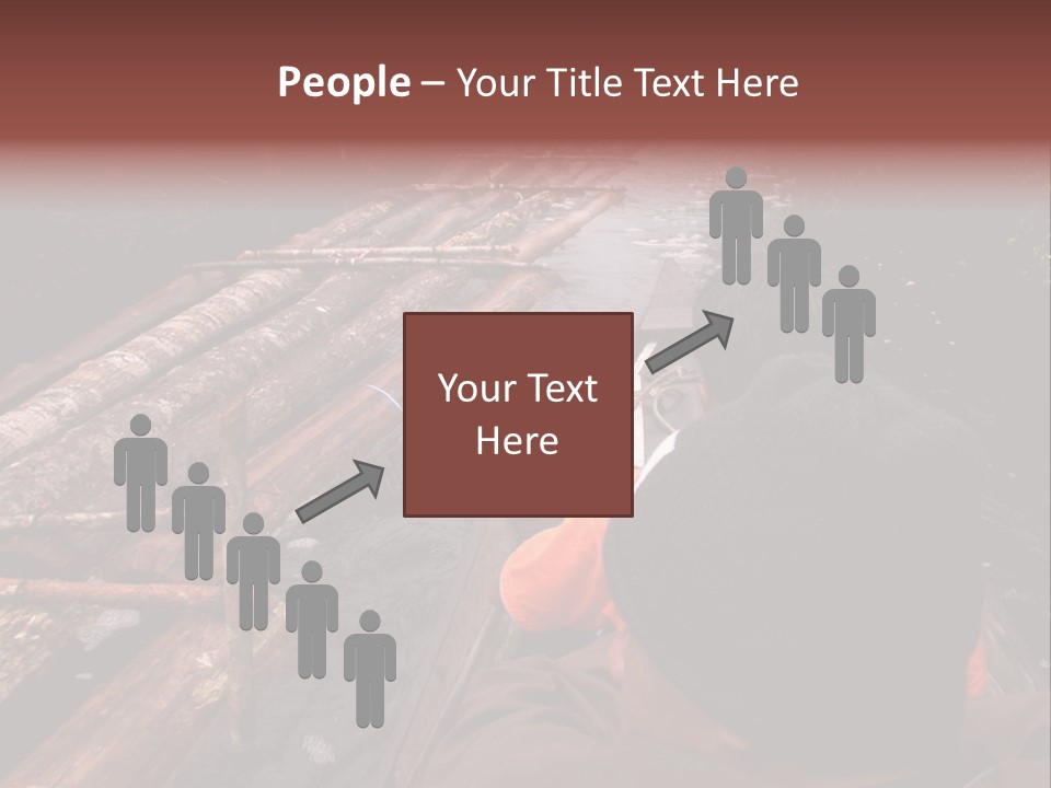 Logging Activity At Canal River PowerPoint Template