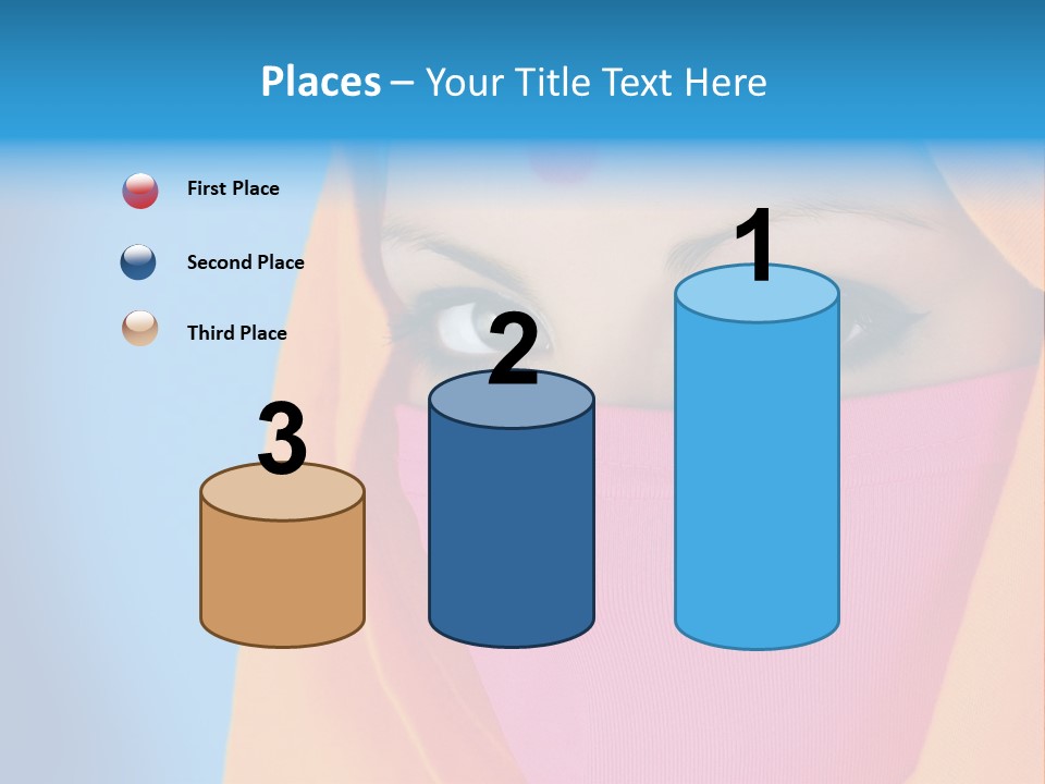 Face Of A Indian Woman. PowerPoint Template