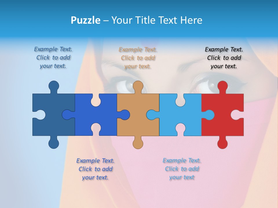 Face Of A Indian Woman. PowerPoint Template