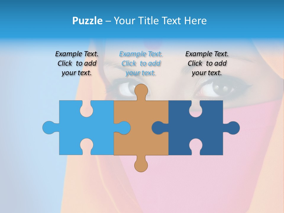 Face Of A Indian Woman. PowerPoint Template