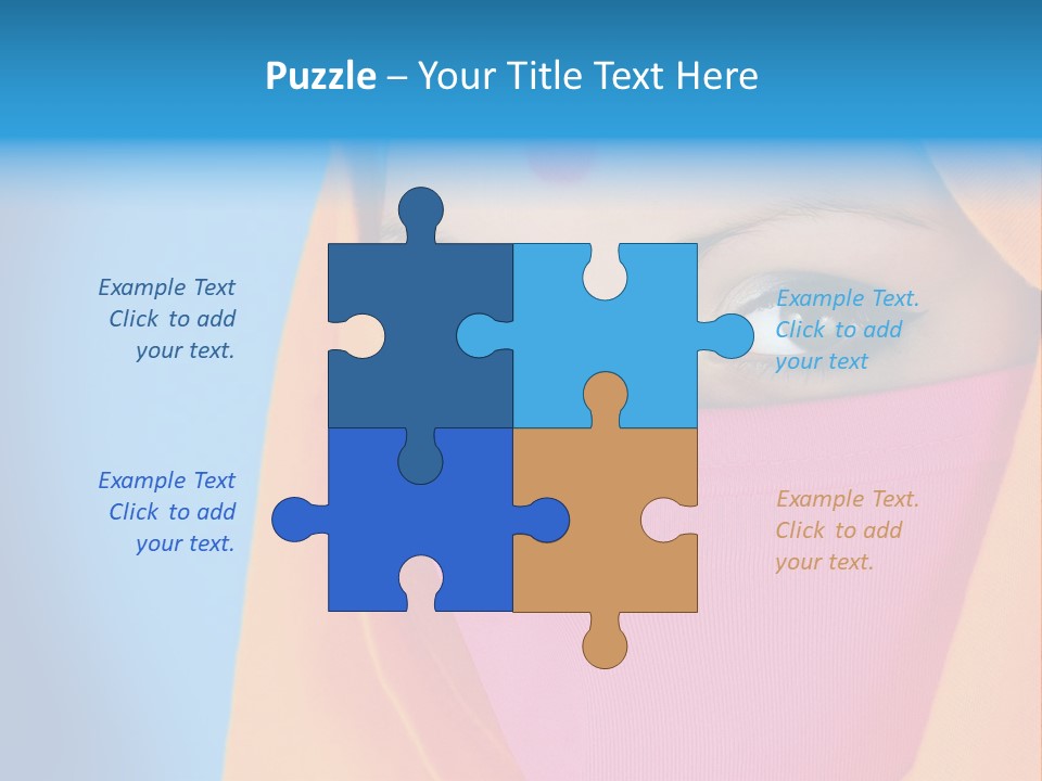Face Of A Indian Woman. PowerPoint Template