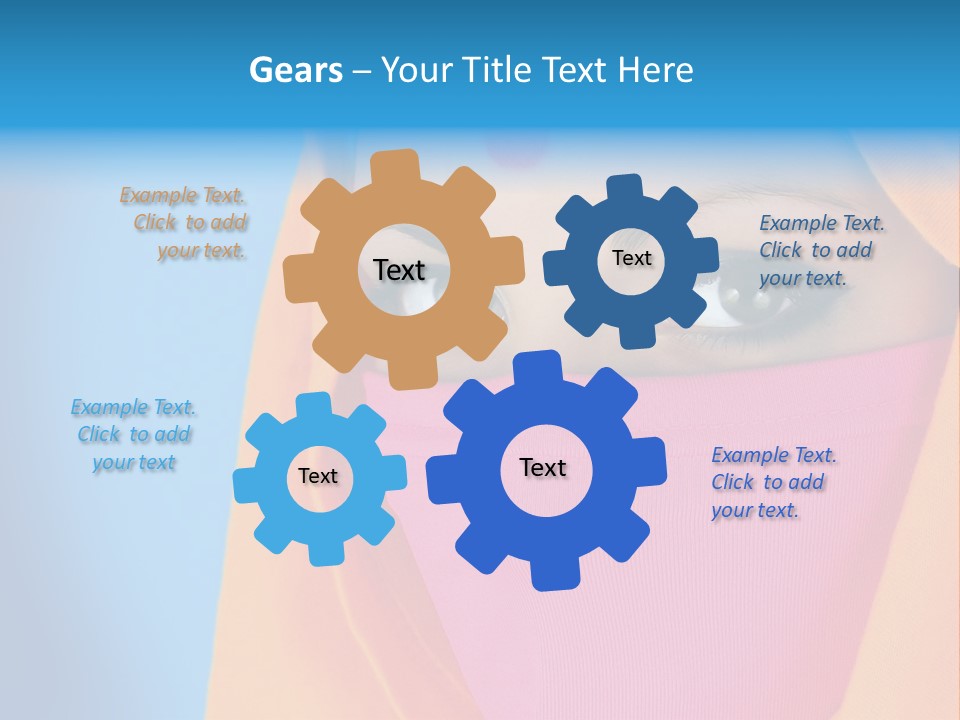 Face Of A Indian Woman. PowerPoint Template
