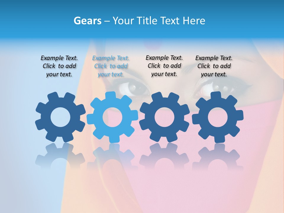 Face Of A Indian Woman. PowerPoint Template