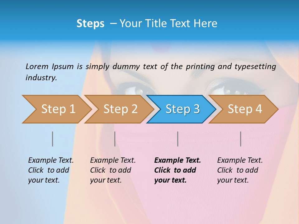 Face Of A Indian Woman. PowerPoint Template
