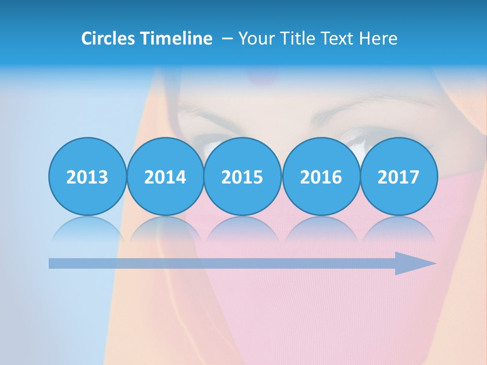 Face Of A Indian Woman. PowerPoint Template